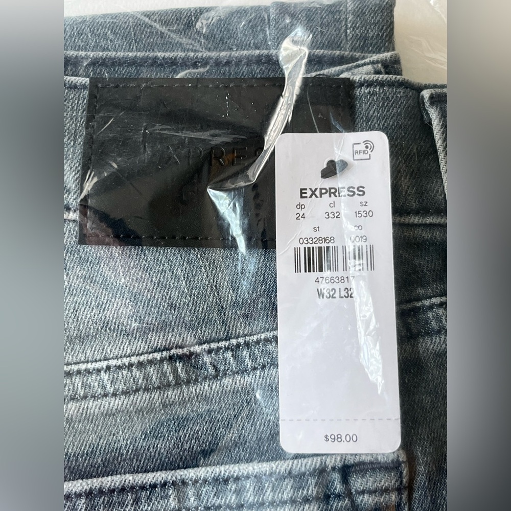 Express Men's Skinny Jeans Medium Wash Stretch 32x32